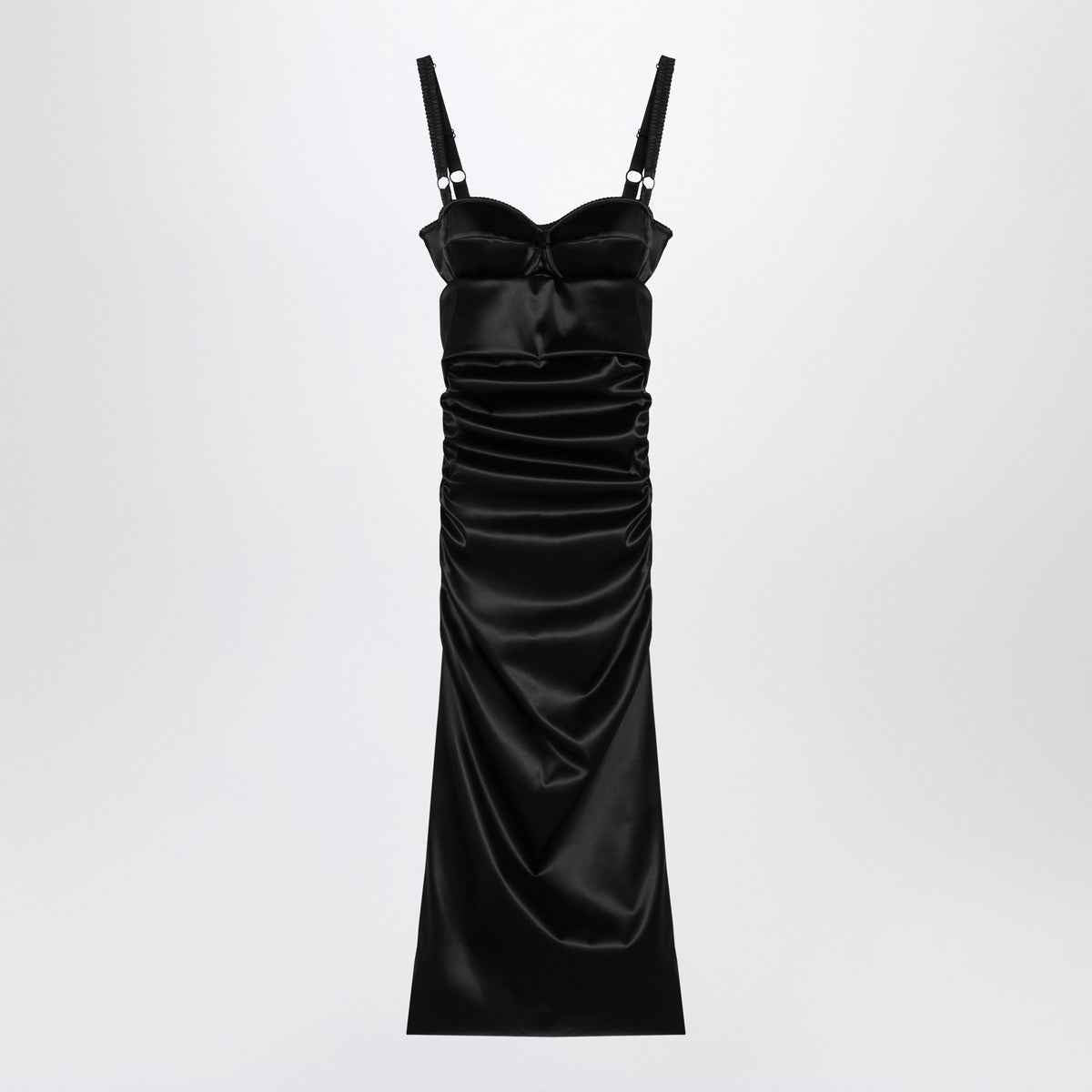 Dolce & Gabbana Dolce&Gabbana Draped black dress with bra detail