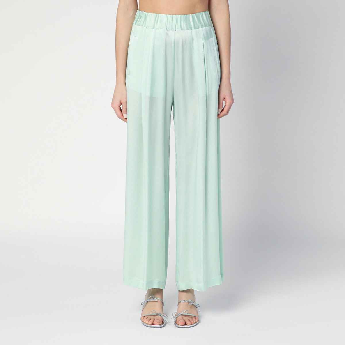 Semicouture Johnny trousers in aqua green