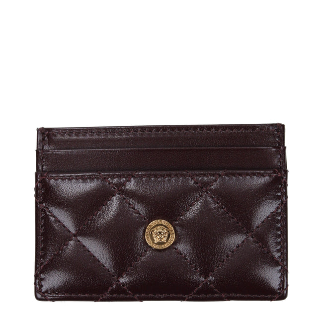 Versace Purple Leather Cardholder