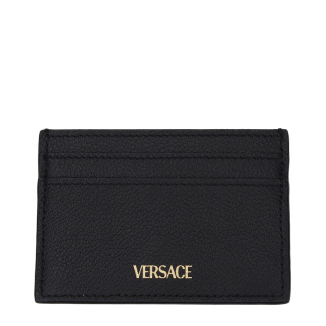 Versace Black Leather Cardholder