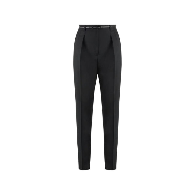 Max Mara Black Elastane Dress Pants