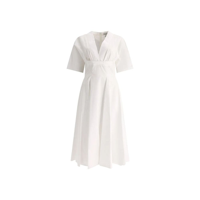 Alaïa White Cotton Casual Dress