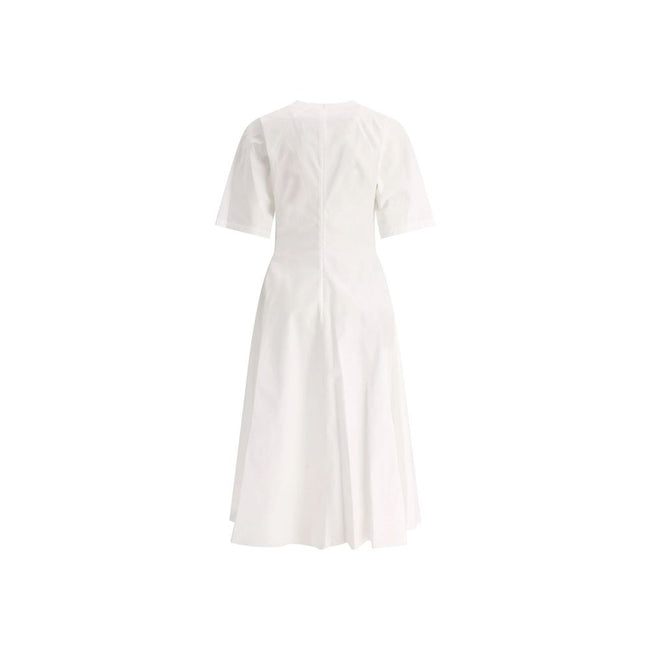 Alaïa White Cotton Casual Dress