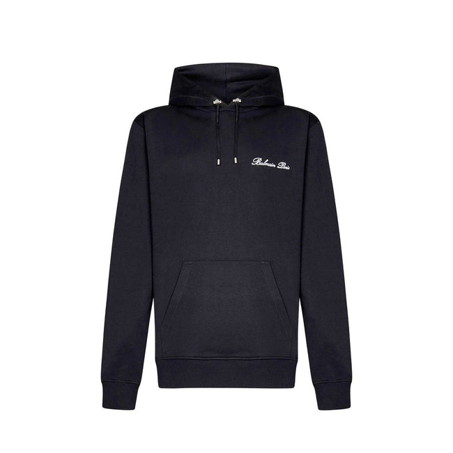 Balmain Black Cotton Sweatshirt