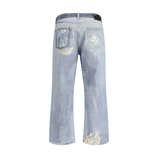 Our Legacy Blue Cotton Relaxed Fit Jeans