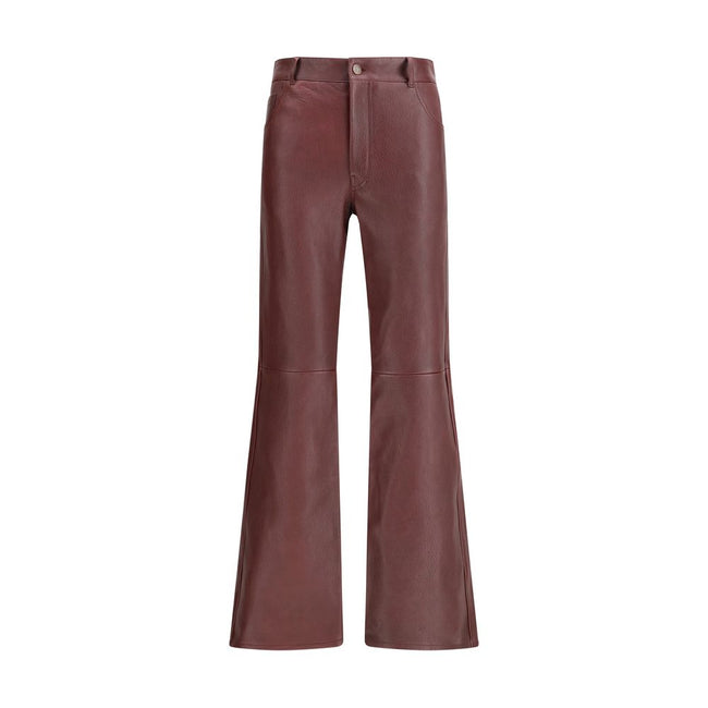 Chloé Bordeaux Leather Pants