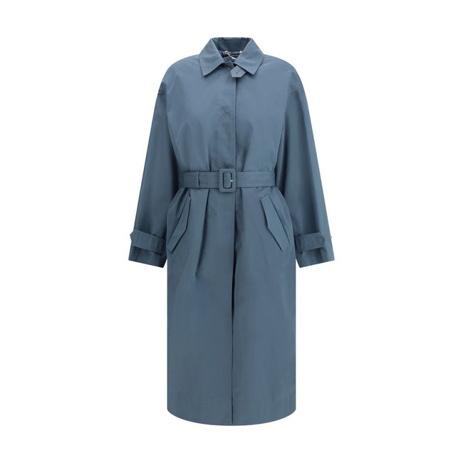 Fendi Light Blue Cotton Coat
