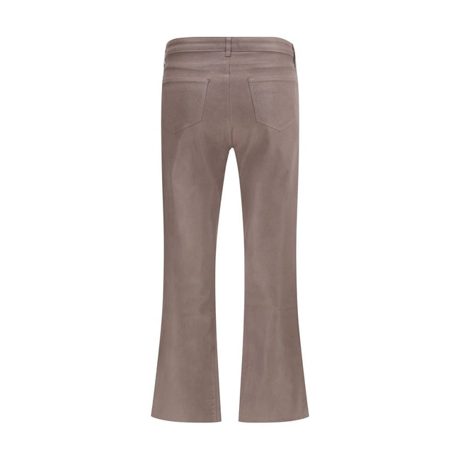 L'Agence Beige Cotton Casual Pants