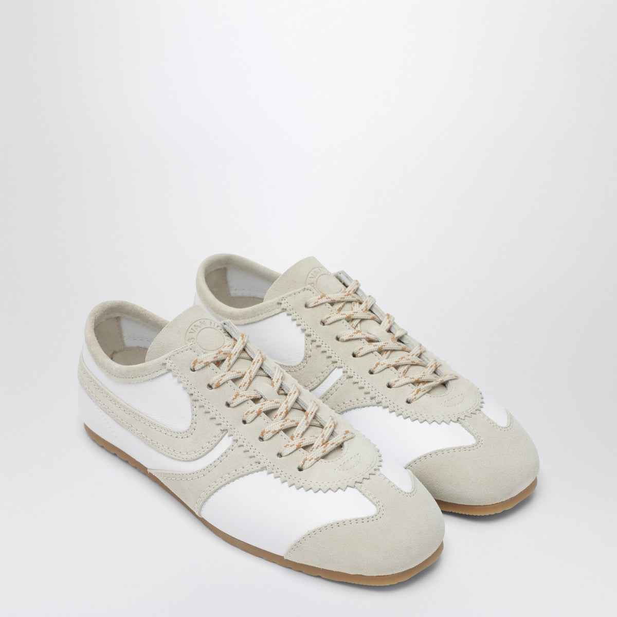 Dries Van Noten White leather and suede sneakers
