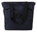 Versace Blue Nylon Tote Bag