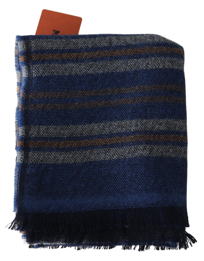 Missoni Multicolor Wool Striped Unisex Neck Wrap Shawl