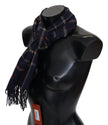Missoni Black Checkered Unisex Neck Wrap Fringes Scarf