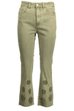 Desigual Green Cotton Jeans & Pants