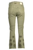 Desigual Green Cotton Jeans & Pants