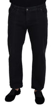 John Galliano Black Cotton Back Buckle Casual Denim Jeans