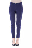 BYBLOS Blue Polyester Women's Slim-Fit Pant