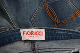 Fiorucci Blue Washed Mid Waist Slim Fit Denim Jeans
