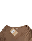 John Galliano Brown shortsleeved top