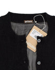 John Galliano Black wool cardigan
