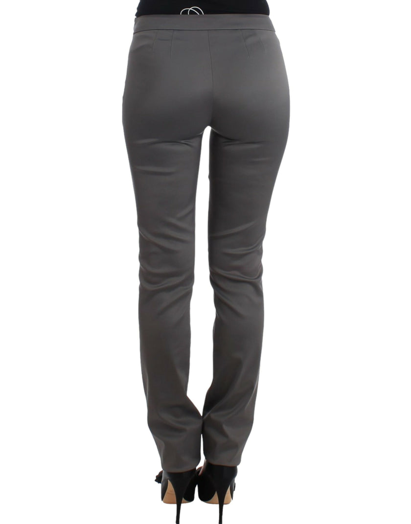 John Galliano Gray slim fit pants