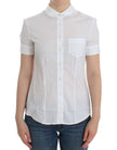 John Galliano White Cotton Shirt Top