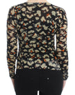 Cavalli Multicolor v-neck wool jumper