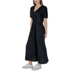 B.Young Black Linen Long Dress
