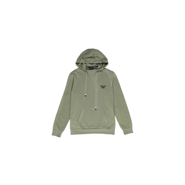 Emporio Armani Underwear Green Cotton Hoodie