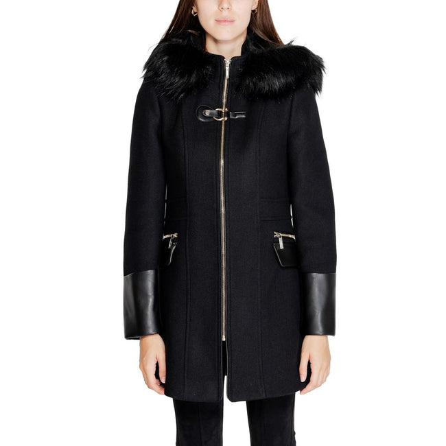 Morgan De Toi Black Wool Coat