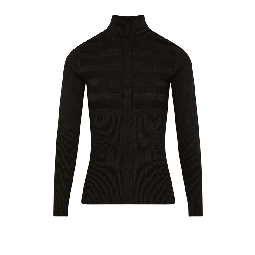 Morgan De Toi Black Viscose Turtleneck