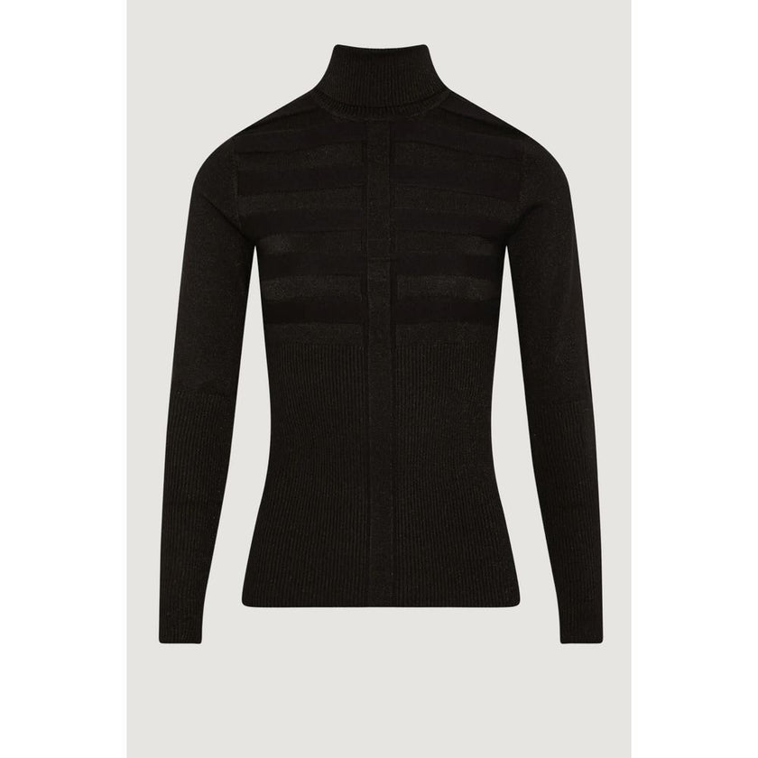Morgan De Toi Black Viscose Turtleneck