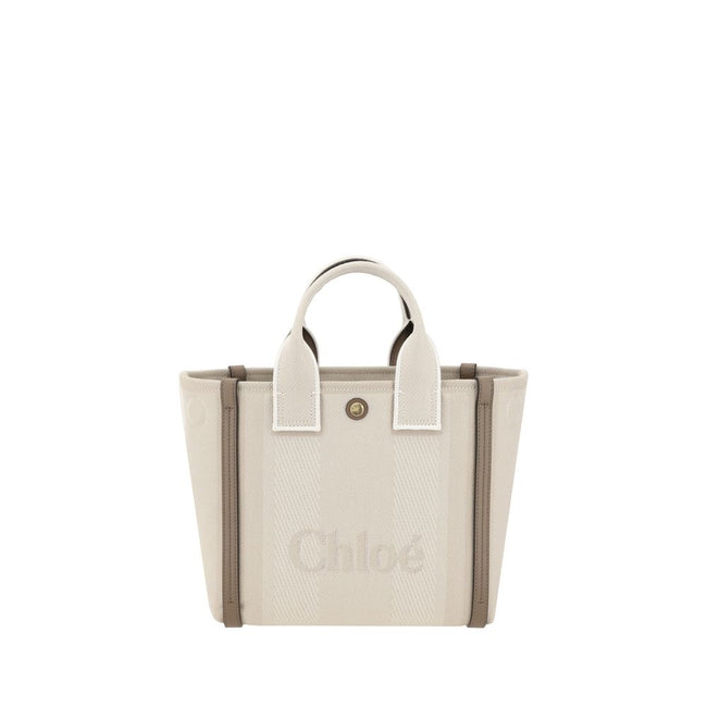 Chloé Beige Cotton Handbag