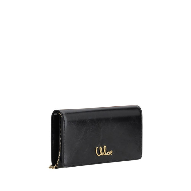 Chloé Brown Calf Leather Bos Taurus Clutch Bag
