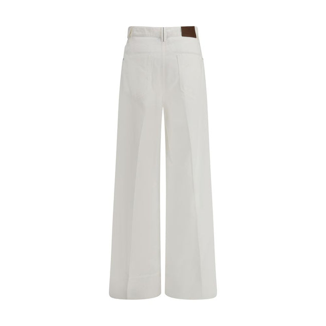 Brunello Cucinelli White Cotton Jeans Denim