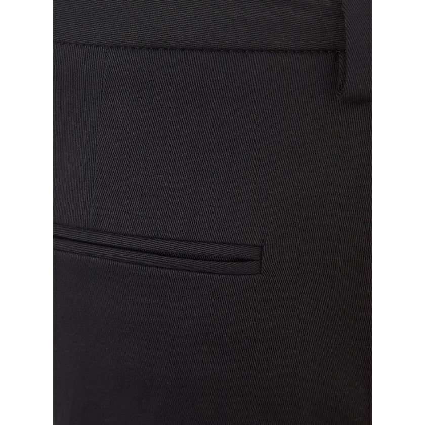 Lardini Black Cotton Chino Pants
