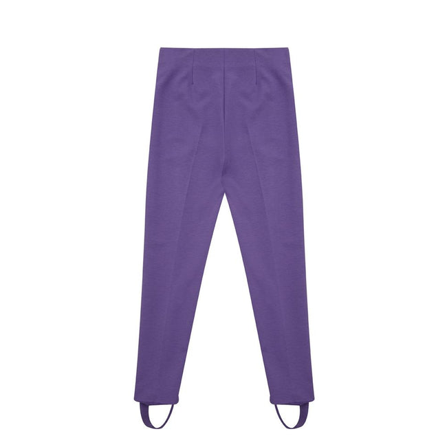Lardini Purple Viscose Athletic Pants