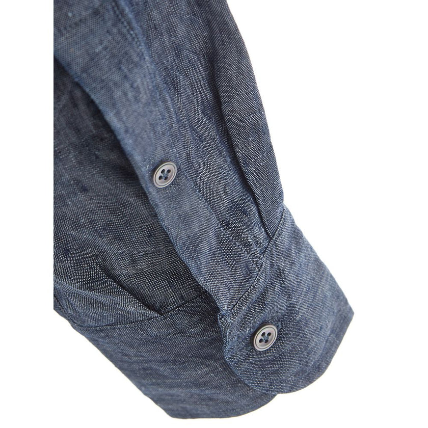 Lardini Blue Denim Shirt