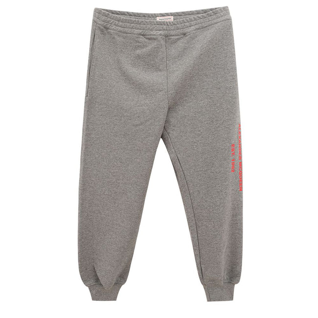 Alexander McQueen Gray Cotton Athletic Pants