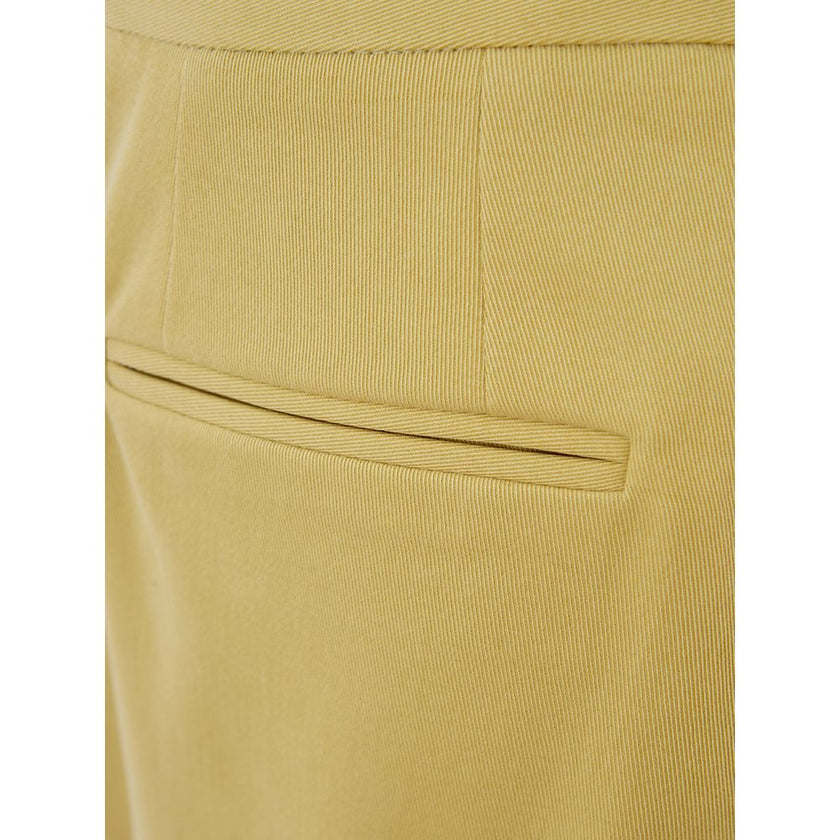 Lardini Gold Cotton Casual Pants