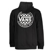 Vans Black Cotton Men Sweater with Hood and Zip Pockets