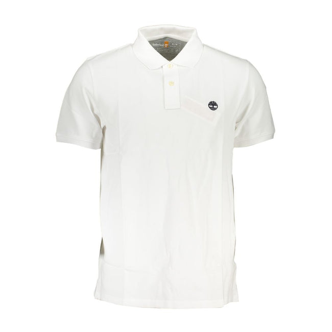 Timberland Bianco Organic Cotton Men Polo Shirt