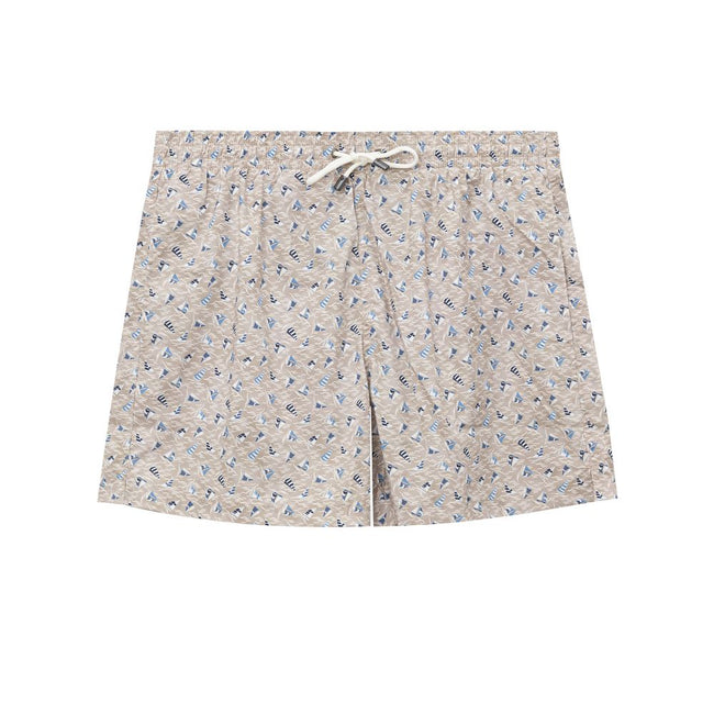 Canali Beige Polyester Swim Shorts