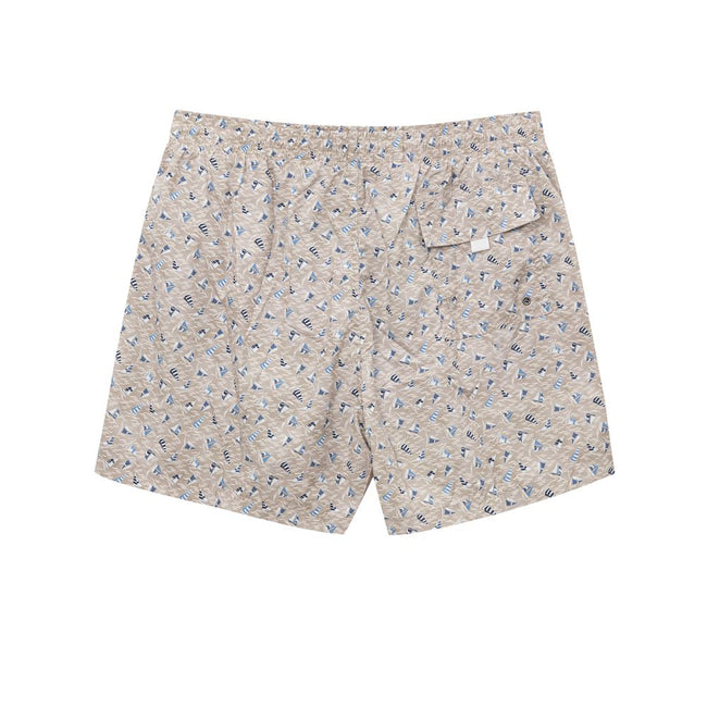 Canali Beige Polyester Swim Shorts