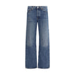 Agolde Blue Cotton Straight-Leg Jeans