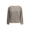Brunello Cucinelli Beige Cotton Sweatshirt