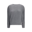 Brunello Cucinelli Gray Cotton Sweatshirt