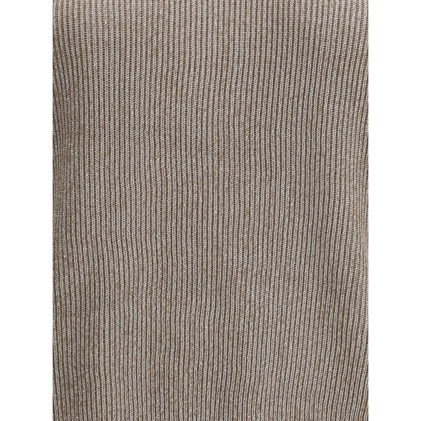 Brunello Cucinelli Beige Cotton Sweatshirt