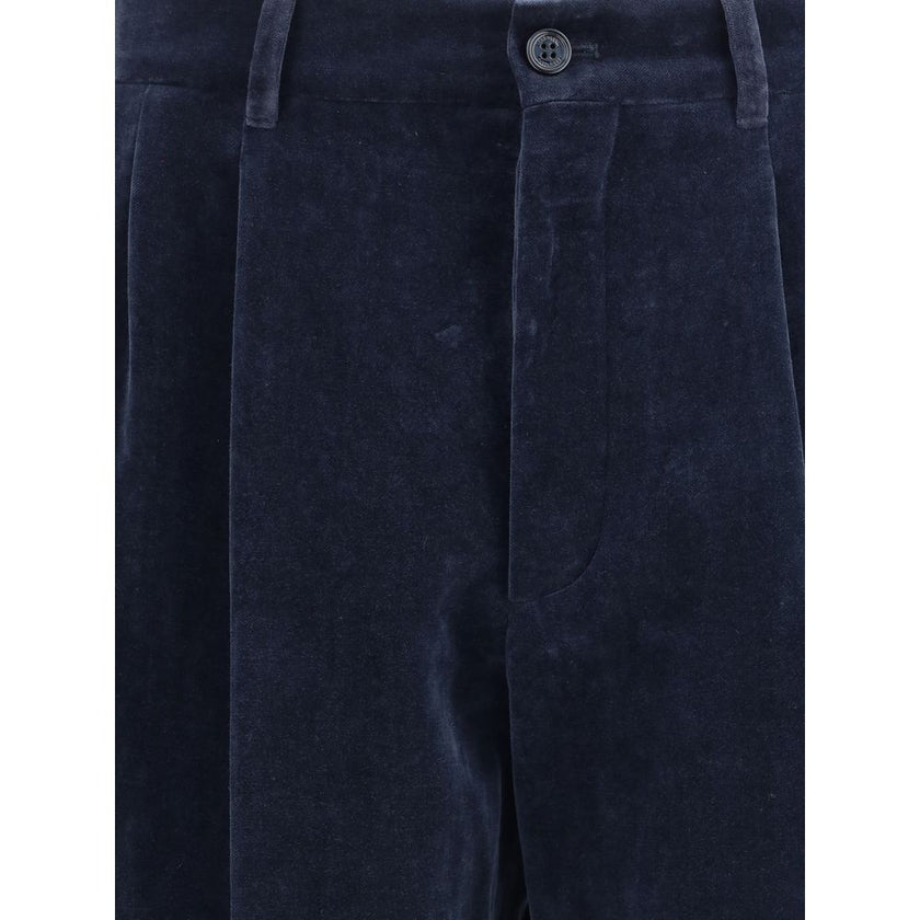 Valentino Blue Cotton Pants