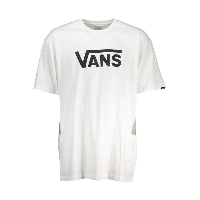Vans White Cotton Men T-Shirt