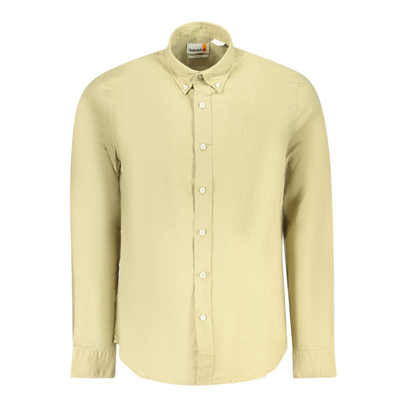 Timberland Beige Cotton Men Shirt